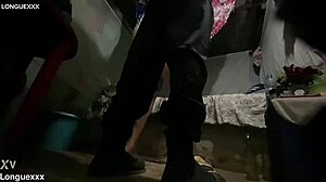 With her long legs in a sexy miniskirt, she poses beautifully.