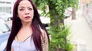 Brenda Kitty Rides Torbe's Small Cock with Piercing Tattoo and Wet Pussy