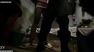 With her long legs in a sexy miniskirt, she poses beautifully.