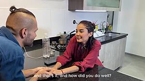 Llego Cachondo Del Trabajo Y Follo A Mi Novia En La Cocina