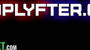 Cute Mormon girl caught shoplifting, pays with her tight pink pussy over the counter