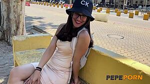 Hey, check out this street casting where alice biancci twerks on her friend's cock in doggystyle and cowgirl 😏