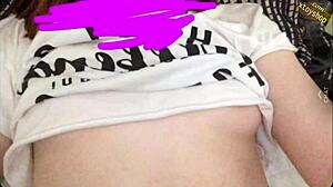 What’s hotter than a tight teen? She stuffs a bottle deep in her pussy.