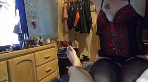 Aurora and Mike explore anal toys in tight bondage