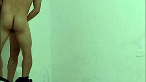 Cleaning Employee Seduces Hospital Nurse For Standing Office Sex