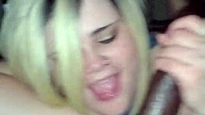 Snowbunnyqueen27 deepthroats cage fighter’s stunning BBC in wild action
