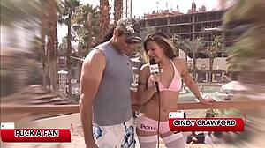 Blonde babe takes monster cock