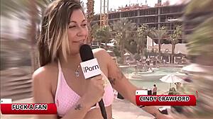 Blonde babe takes monster cock