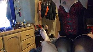 Aurora and Mike explore anal toys in tight bondage