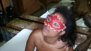 wife with two men in motel while husband watches