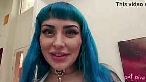 Horny Jewelz Blu Moans Loud During Wild Dp and Dvp Action.