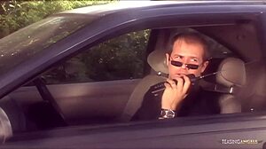 Confident brunette rides cock and licks ass before cum on face