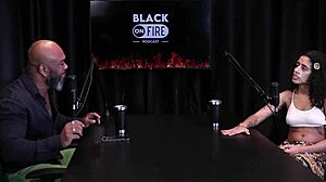 Morena Shows Hairy Pussy and Ass After Raw Interview with Bibi Hourani