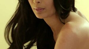 Lesbian milf intensely licks and fingers busty babe during massage