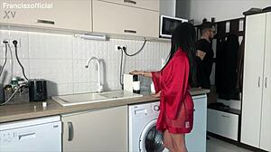 He Comes Home Tired, Wife Drains Balls