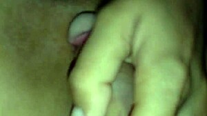 tight shaved pussy grips hard in amateur clip