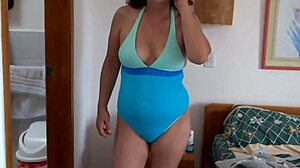 Latina mom gets wild on the beach with young black lover