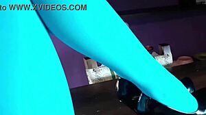 Milf With Beautiful Legs In Pantyhose And Heels Lying On The Table