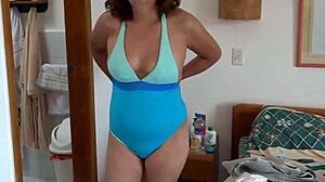 Latina mom gets wild on the beach with young black lover