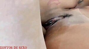 Latina brunette fucks ebony in full scene