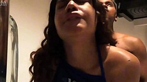 little stepsister in kitchen ready to fuck 😏