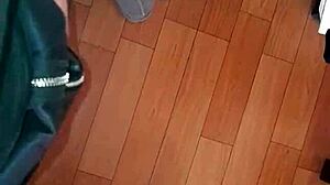 three hot teachers in mini skirts masturbate together after work, leading to group orgasm