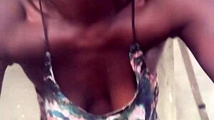 crazybitch keeps twerking until she strips naked and dances