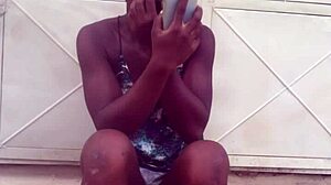 crazybitch keeps twerking until she strips naked and dances