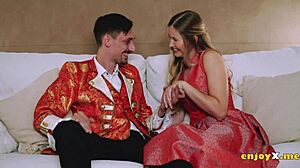 blond with trimmed pussy passionately deep-throats manstick in uber-sexy xxx experience!