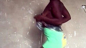 crazybitch keeps twerking until she strips naked and dances