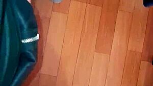 three hot teachers in mini skirts masturbate together after work, leading to group orgasm