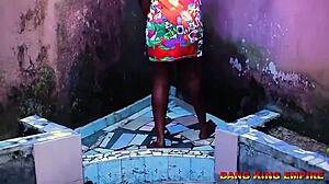 Sweet Elastic Pussy Bent Over in Bathroom Sex