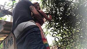 Fuck Redhead's Ass Outdoors!