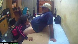 Quick Visit Leaves Her with a Full Mouth