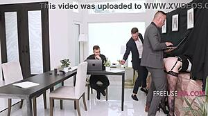 Ugh, nothing beats getting bent over doggystyle at the office!