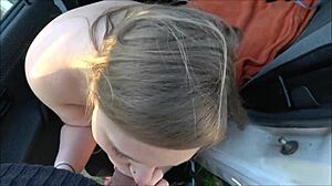 Car Breakdown with Young Girl in Old Auto