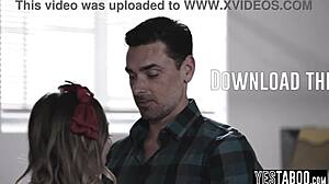 Petite blonde teen gets slammed by her mature teacher in classroom.