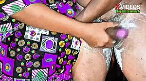 Hey, watch my wife give an epic handjob with soap