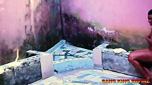 Sweet Elastic Pussy Bent Over in Bathroom Sex