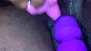 Ebony Wife's Relaxing Toy Session