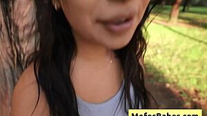 hot brunette cami strella with amazing natural big boobs seduces charles dera for fun