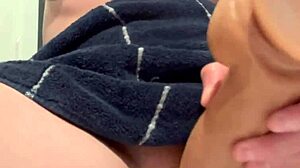 scarlet leaves the bathroom sink messy after use