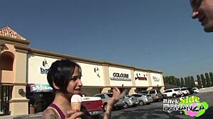 regan reese's big tits bouncing as she's slam fucked from behind