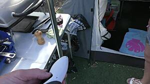 hey, watch this trashy kiwi milf flash everything at the holiday park