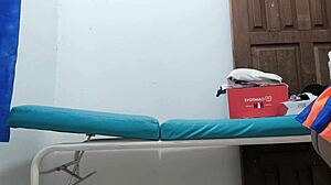 He Inserts Anal Plug During Work