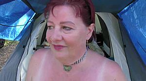 hey, watch this trashy kiwi milf flash everything at the holiday park