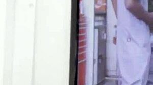 OMG, cute blonde sucking and riding BBC at gloryhole, so wild! 😍🔥