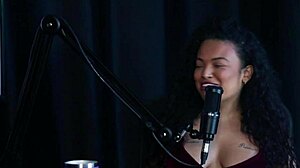 Glamour Bisexual Crossdressing in Sheer Red Lingerie