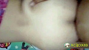 Fucking my wife hard, cumming on condom! 😏