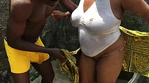 Real Naija homemade pornstar bangs hard in outdoor lingerie action